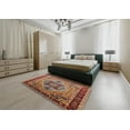 thumbnail image 4 of Ahgly Company Indoor Round Mid-Century Modern Light Copper Gold Oriental Area Rugs, 3' Round, 4 of 6