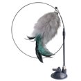 thumbnail image 1 of Cat Wand Suction Cup - Faux Feather Long Kitten Teaser Wand Pet Interactive Toy, 1 of 3