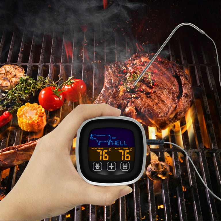 Machinehome Food Thermometer Digital Touchscreen Meat Temperature Gauge  Portable Cooking BBQ Grill Thermometer Kitchen Supplies 