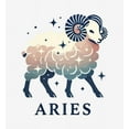 thumbnail image 2 of Aries Zodiac Sign Adult White Long Sleeve Hoodie-XL, 2 of 3