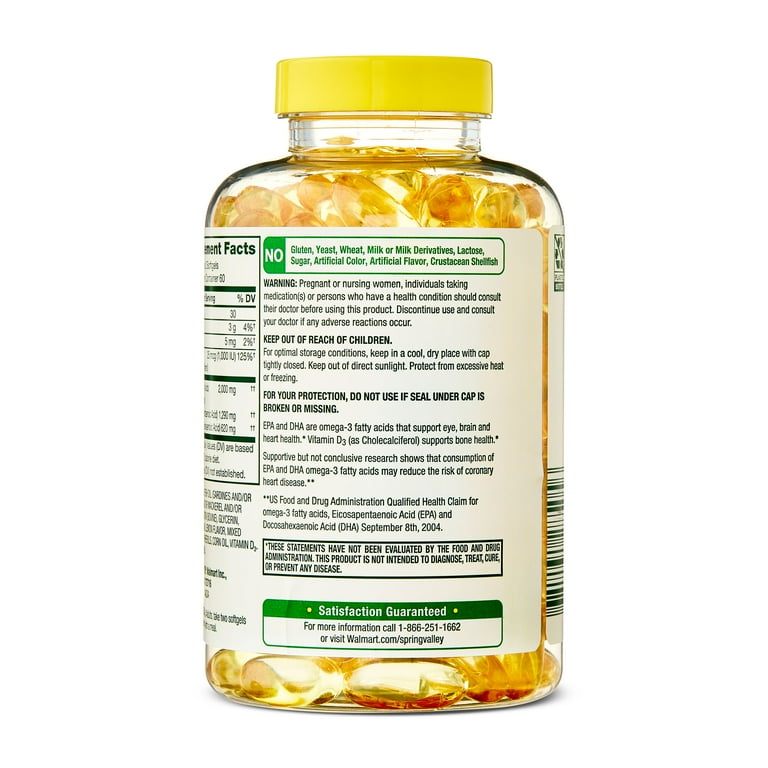 2 pack) Spring Valley Maximum Care Omega-3 from Fish Oil