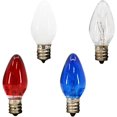 thumbnail image 2 of Kingman Assorted Color 7W 120V Soft White Incandescent Night Light Bulb (4 Bulbs), 2 of 3