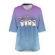 thumbnail image 4 of Heisall Womens T-shirts Halloween Print V-Neck 3/4 Sleeve Loose Plus Size Casual Fashion Daily Wear Tops, 4 of 4