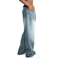 thumbnail image 2 of EMMIOL Men's Wide Leg Jeans Y2K Vintage Relaxed Fit Jeans with Distressed Details Hip Hop Streetwear, 2 of 6