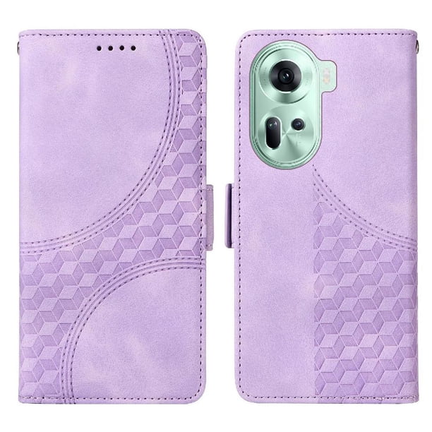 Funda GANGXUN para OPPO Reno 11 5G con diseño acolchado elegante, cuero PU, protección total y ajuste preciso
