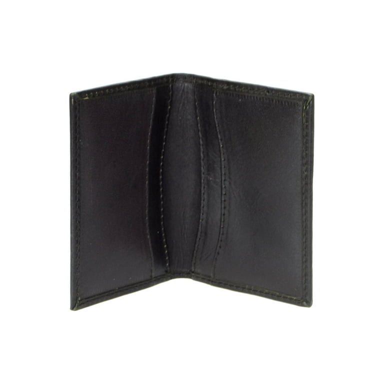 Montauk Leather Club Men's RFID Signal Blocking Genuine Leather Tri-Fold  Wallet with Gift Box 