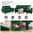 thumbnail image 4 of Pingliang Home Furniture Set,Convertible Sectional Sofa Couch with Storage Ottoman and Loveseat, Modern L Shaped 3 Seat Couch Sofa with Side Storage Pockets for Living Room Apartment Office Studio, 4 of 7