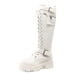 thumbnail image 1 of Botas de Combate Altas hasta la Rodilla para Mujer DREAM PAIRS con Cordones en Blanco, 1 of 9