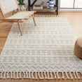 thumbnail image 2 of SAFAVIEH Natura Fulton Southwestern Wool Area Rug, Ivory/Blue, 5' x 8', 2 of 8