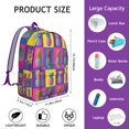 thumbnail image 3 of Exotic Pineapple Lover School Backpack, Fresh Flower and Plant Pattern Casual Daypack with Large Capacity Design for Daily Use, 3 of 3