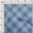thumbnail image 2 of oneOone Velvet Blue Fabric Check Dress Material Fabric Print Fabric By The Yard 58 Inch Wide, 2 of 5