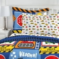 thumbnail image 3 of Dream Factory Under Construction Full 7 Piece Comforter Set, Polyester, Microfiber, Blue, Multi, Child, Unisex, 3 of 8