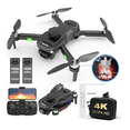 thumbnail image 2 of Drone  Bloosom Sin Escobillas Con 4k Cámara Dual 2baterías Gris, 2 of 4