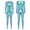 Blue, variant on Women's Shiny Bodysuits One Piece Full Body Suits Party Dance Footless Catsuits Gold 3XL