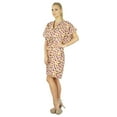 thumbnail image 3 of Bimba Women Floral Printed Cotton Kaftan Dress Short Tunic Beach Caftan, 3 of 5