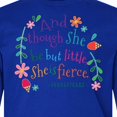 thumbnail image 4 of Inktastic She is Fierce Funny Shakespeare Quote Long Sleeve Youth T-Shirt, 4 of 5