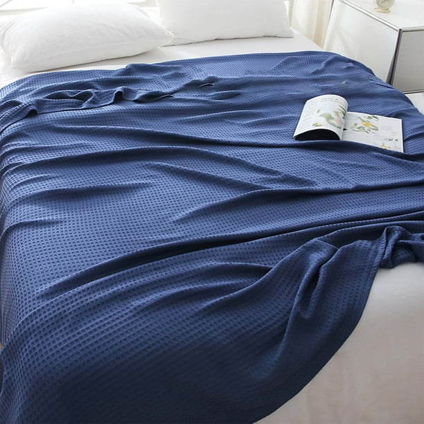 onlyliua para Interior/Exterior Manta de Algodón Fresca, Ligera, Transpirable, Tamaño Mediano, Manta de Primavera de Rayón Derivada de para Personas Que Duermen En Calor, Mantas para Cama, Sofá y