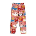 thumbnail image 5 of Goofa Cartoon with Traffic Elements Printed Soft Pajama Pants for Women, Wide Leg Comfy Casual Lounge Yoga Pants-XX-Large, 5 of 9