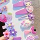 thumbnail image 5 of Niños horquilla pinza de pelo niñas horquilla colorida 14pcs Set horquilla lindo colorido princesa flor fruta patrón de dibujos animados niños pinza de pelo para niñas ANGGREK  Otros, 5 of 5