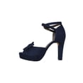 thumbnail image 3 of ZAPATILLA VESTIR CASUAL LEON MUJER DAMA AZUL MARINO GAMUZA 9918 Leon 9918, 3 of 3