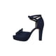 thumbnail image 3 of ZAPATILLA VESTIR CASUAL LEON MUJER DAMA AZUL MARINO GAMUZA 9918 Leon 9918, 3 of 3