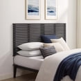 thumbnail image 2 of Wall Mount Headboard, King, Dark Grey Gray, Wood, Mid Century Bedroom, Modern Contemporary HB35760, 2 of 7