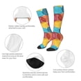 thumbnail image 6 of Haiem Colorful Wool Balls Socks, Funny Novelty Crazy Design Cotton Socks Sports Socks Knee High Socks For Men, Women,1Pairs - Gift For Working Friends, 6 of 9
