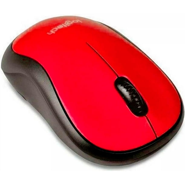 Mouse Inalambrico LOGITECH M185 Optico Rojo 910 003635 Logitech 910 003635