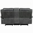 thumbnail image 3 of Hesy Power Motion Recliner Loveseat w Console- Dark Gray 75 Inch, 3 of 6