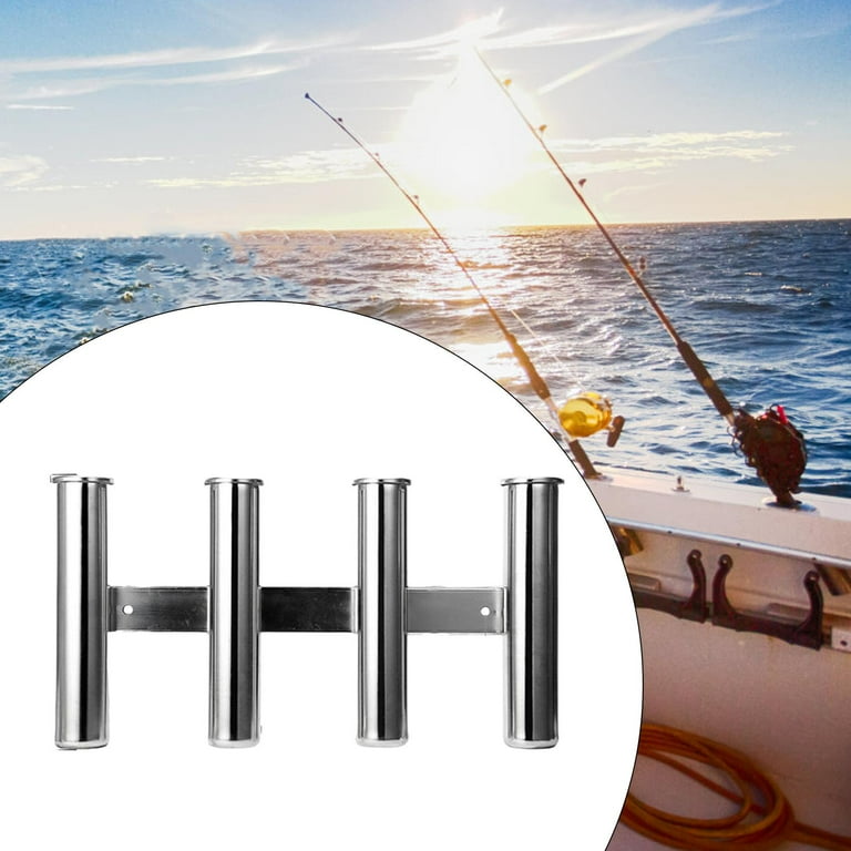 Garende Boat Fishing Rod Holder Accessories Freshwater Support Supplies Vertical Fishing 4 Tubes