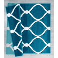 thumbnail image 2 of United Weavers Drachma Freya Modern Trellis Accent Rug, Turquoise, 2'7" x 4'2", 2 of 5
