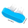 thumbnail image 2 of Clips nasales antirronquidos de silicona flexible para hombres y mujeres Tapón ergonómico para ronquidos Dilatador de nariz Oficina Hotel Suministros para el cuidado de la salud en el hogar azul Inevent CE001604-02B, 2 of 7