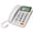 White, variant on CEORPER Corded Telephone Desktop House Phone Seniors Caller Big Button Integrated