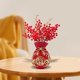 thumbnail image 5 of Florero con forma de bolsa , adorno para centros de mesa de sala de estar Rojo BLESIY Florero bendito, 5 of 8