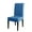 Blue, variant on PU Leather Chair Covers Waterproof Stretch Chair Cover For Dining Room Kitchen Elastic Solid Colour Seat Protector