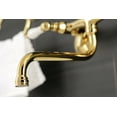 thumbnail image 3 of Kingston Brass KS515PB Wall Mount Bathroom Faucet, Polished Brass, 3 of 5