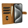 thumbnail image 6 of Allytechgroup Compatible with iPhone 11 Wallet Case, PU Leather Flip Case with Card Holders RFID Blocking Shockproof Protective Phone Cover for Women Men, Brown, 6 of 10