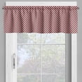 thumbnail image 2 of Ambesonne Geometric Window Valance, Vibrant Grid Tile, 54" X 18", Vermilion Black White, 2 of 5