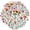 7A-100pcs, variant on 35pcs-200pcs Decorative Floral Stickers Bouquet Nature Stickers Garden Stickers for Laptops Notebooks Guitars
