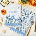thumbnail image 4 of Floral Kitchen Towels Blue White Flower Dish Towels 18 x 26 Inch Forget-Me-Not Myosotis Sylvatica Seasonal Hand Drying Tea Towel for Spring Weing Anniversary Cooking Baking, Set of 2, 4 of 6