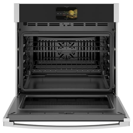 GE Profile - 30" Smart Built-In Single Electric Convection Wall Oven with Air Fry & Precision Cooking - Stainless Steel