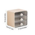 thumbnail image 3 of SSZMDLB Desktop Drawer Organizer, Clear Plastic Storage Box For Stationery Journal Office Supplies, Drawer Style Shelf For Desk Dormitory Vanity, Desktop Organizer Stationery Storage Box, 3 of 6
