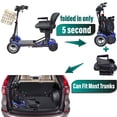 thumbnail image 2 of MALISA Foldable Mobility Scooters for Adults, 4 Wheel Powered Electric Scooter with Seat, (Blue, Up to 16+ Miles), 2 of 10