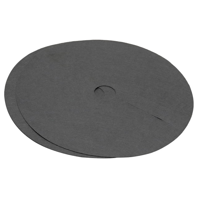 Uxcell Tree Mulch Ring Nonwoven Tree Protector Mat Plant Cover for Weed Control Round Weed Black 2 Pack 24.4"