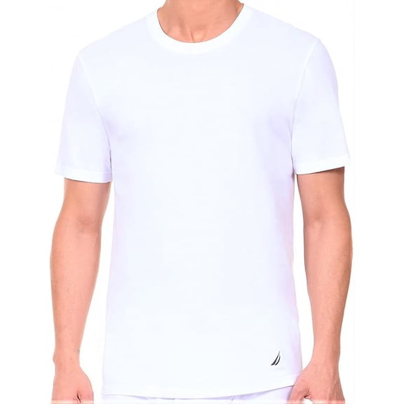 Nautica Mens Crew T-Shirts, 3-Pack,