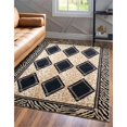 thumbnail image 2 of Unique Loom Wildlife Tigre Border Design Tapis 6' x 9' Rectangle Brun Clair/noir, 2 of 2