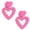 Pink, variant on 2026 New Earrings for Women,Valentine’S Day Design Dangle Earrings for Women,Romantic Heart-Shaped Womens Earrings,For Party,Date,Daily,Pink