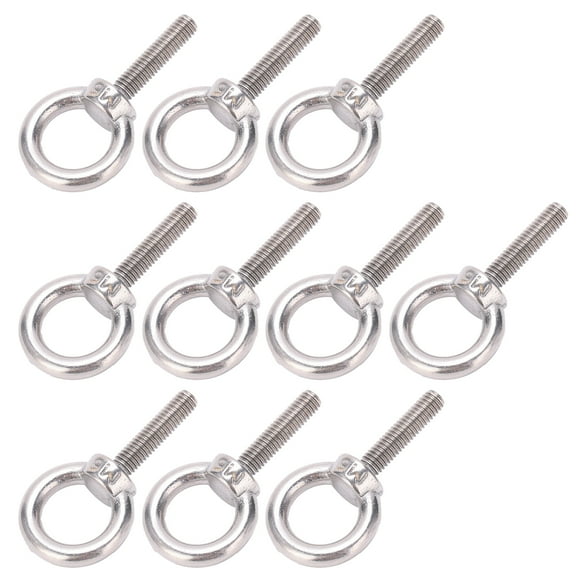 Eye Bolt,10Pcs Eye Bolt 304 Eye Screw Bolt Lifting Eye Screw Remarkable Clarity