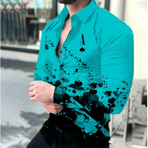 Camisas de hombre póquer negro rosa blanco una serie de nuevas camisetas casuales para hombre para fiestas al aire libre nuevas 2024 nuevas camisetas para hombre venta caliente tallas grandes