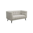 thumbnail image 4 of AC Pacific Mid-Century Modern Beige Living Room Loveseat, 4 of 7